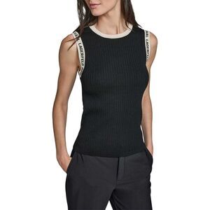 Karl Lagerfeld Womens/Ladies Knitted Tank Top / Black